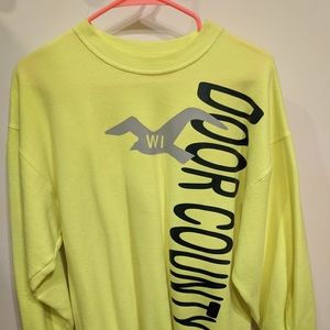 Day glo tourist sweatshirt from Door County, WI